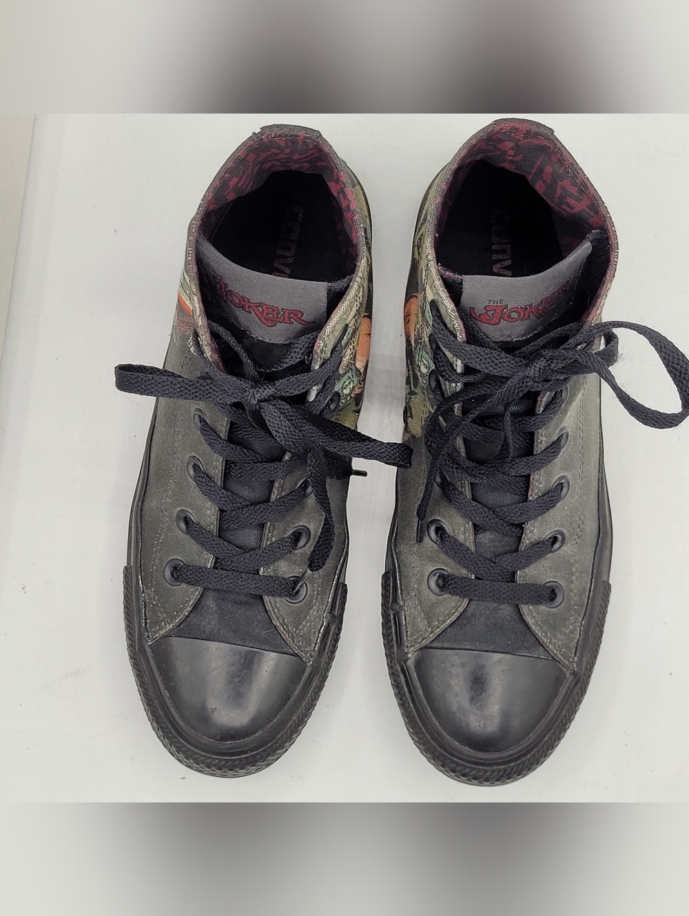Converse Allstar DC Joker / Batman Hitop Sneakers Size 6 In Men 8 In Women - Picture 12 of 16
